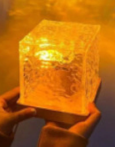 Rotating Water Ripple Night Light Aura Lamp