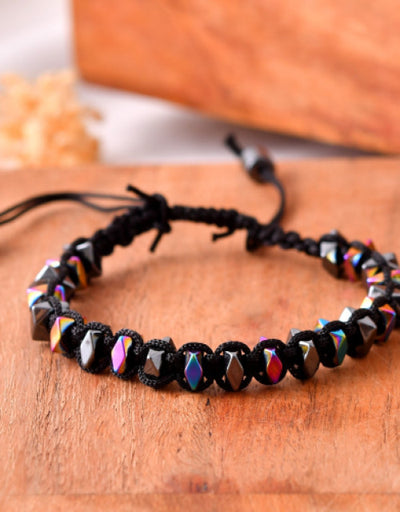 Stylish Multicolor Hematite Healing Beads Bracelet for Men & Women